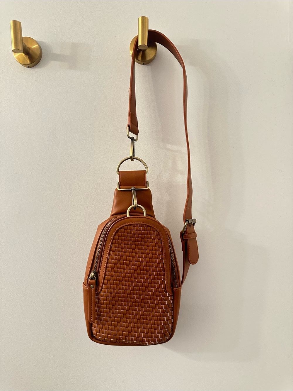 NWOT Anthropologie Urban Originals Woven Liberty Sling Bag